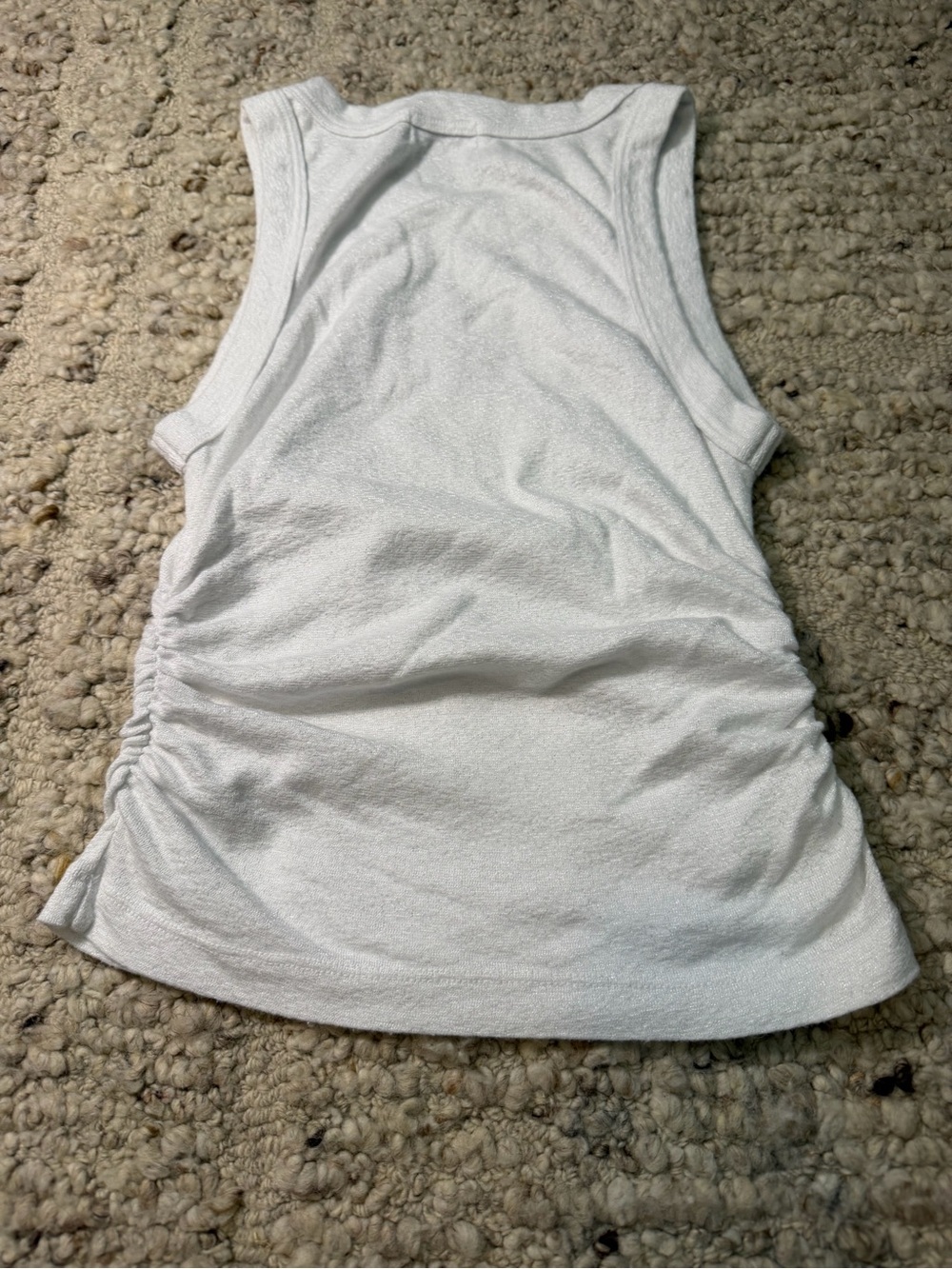 Michael Stars White Ruched Tank - Picture 5 of 5